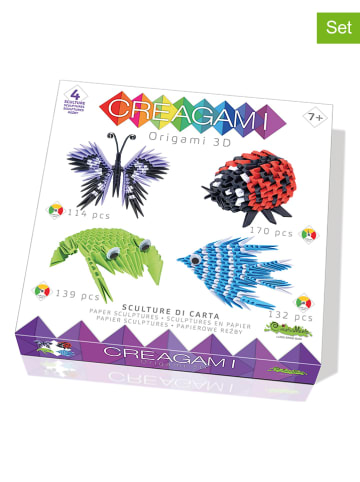 CREAGAMI 4-delige set: origami 3D "Dieren" - vanaf 7 jaar