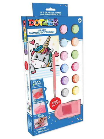 DOTZIES® Creativiteitsset "Diamond Painting Eenhoornbaby" - vanaf 6 jaar