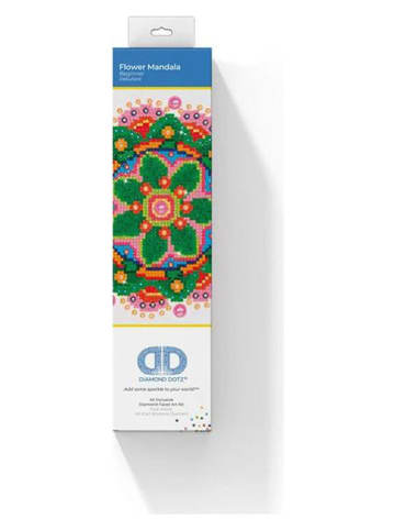 DIAMOND DOTZ Zestaw kreatywny "Diamond Painting Flowers Mandala" - 4+