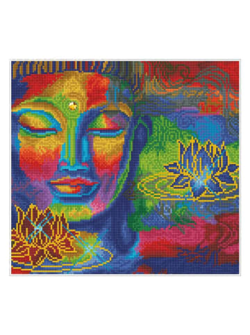 DIAMOND DOTZ Creativiteitsset "Diamond Painting Boeddha en Lotusbloemen" - vanaf 4 jaar