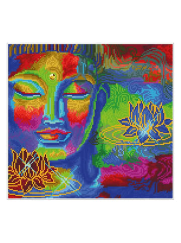DIAMOND DOTZ Kreativset "Diamond Painting Buddha und Lotusblumen" - ab 4 Jahren