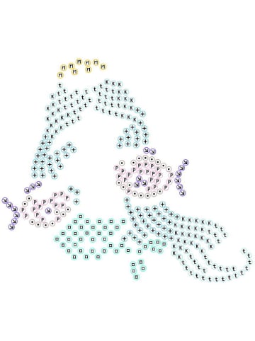 DOTZIES® Kreativset "Diamond Painting Etui Meerjungfrau" - ab 6 Jahren