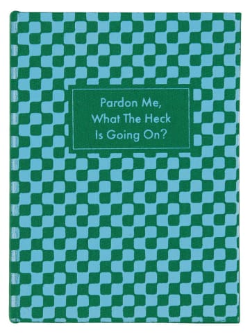DESIGNWORKS INK ® Notitieboek "Pardon Me" turquoise/groen - (L)16 x (B)11 cm