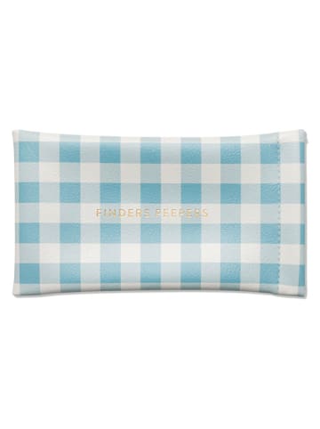 DESIGNWORKS INK ® Etui "Finders Peepers" w kolorze błękitno-kremowym na okulary - 18 x 10 cm