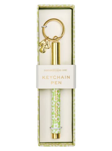 DESIGNWORKS INK ® Długopis "Stay Groovy" w kolorze złoto-zielonym - dł. 13,5 cm