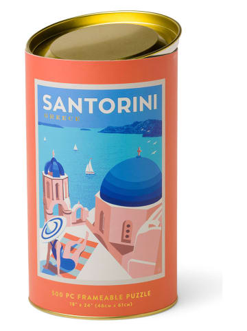 DESIGNWORKS INK ® 500tlg. Puzzle-Set "Santorini" in Blau/ Rot
