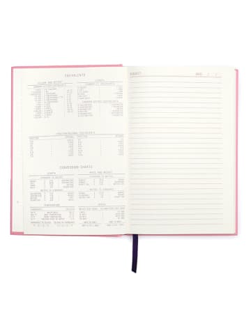 DESIGNWORKS INK ® Notizbuch "No Prob Lama" in Rosa - (L)21,6 x (B)14,6 cm