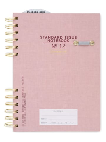 DESIGNWORKS INK ® Notizbuch "Standard Issue No.12" in Rosa - (L)21 x (B)15 cm