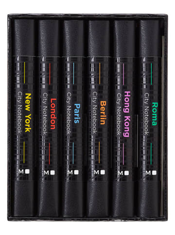 Moleskine 6-delige set: reisverslagen-verzamelbox zwart