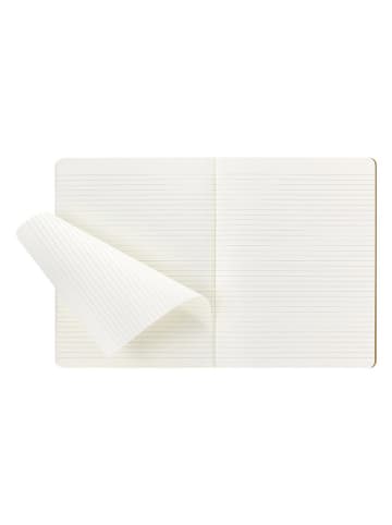 Moleskine 4-delige set: gelinieerde notitieboeken lichtbruin - (B)19 x (H)25 cm