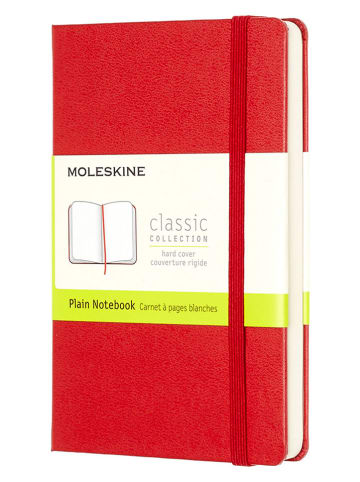 Moleskine Blanko Notizbuch in Rot - (B)9 x (H)14 cm