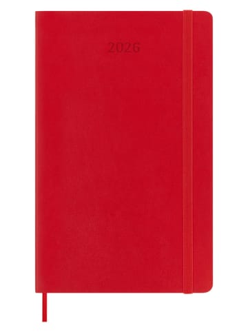 Moleskine Planer tygodniowy "2026" w kolorze czerwonym - 13 x 21 cm