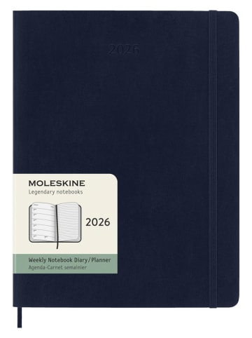 Moleskine Planer tygodniowy "2026" w kolorze granatowym - 19 x 25 cm