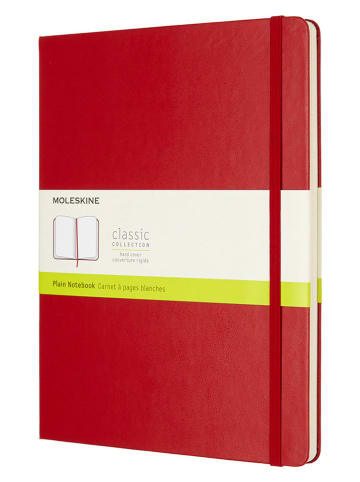 Moleskine Blanko Notizbuch in Rot - (B)19 x (H)25 cm