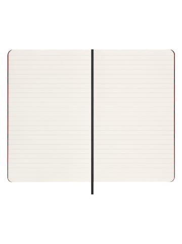 Moleskine Liniertes Notizbuch ''Le Professional'' in Rot/ Grün- (B)13 x (H)21 cm