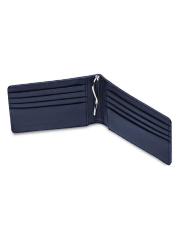 Moleskine Leren pasetui "Classic" donkerblauw - (B)9 x (H)11 x (D)1,5 cm