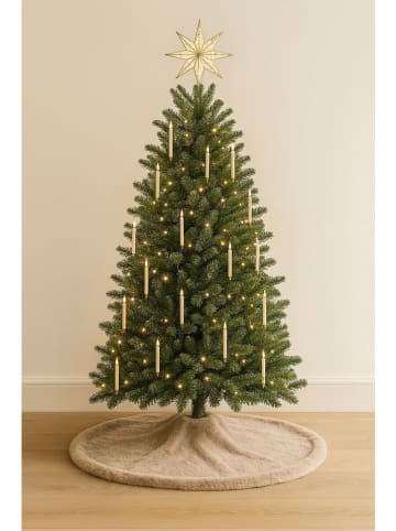 ABERTO DESIGN Weihnachtsbaum-Teppich in Beige