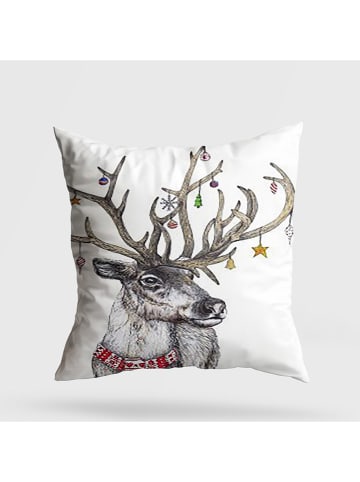 ABERTO DESIGN Kissen in Weiß/ Bunt