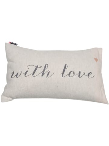 David Fussenegger Kissenhülle "Silvretta - With Love" in Beige