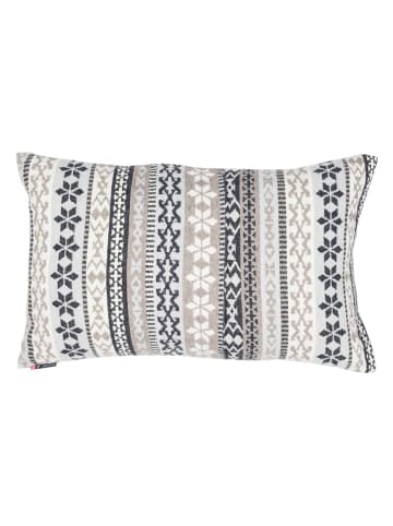 David Fussenegger Kissenhülle "Nova" in Beige/ Grau