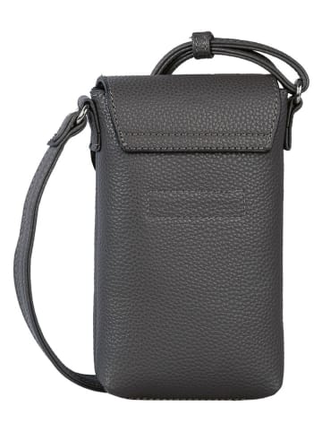 Tom Tailor Torebka "Elis" w kolorze antracytowym na telefon - 12 x 19 x 3 cm