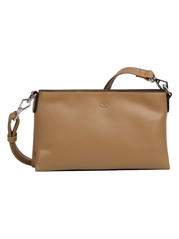 Tom Tailor Umhängetasche "Poppy" in Hellbraun - (B)24,5 x (H)14 x (T)5,5 cm