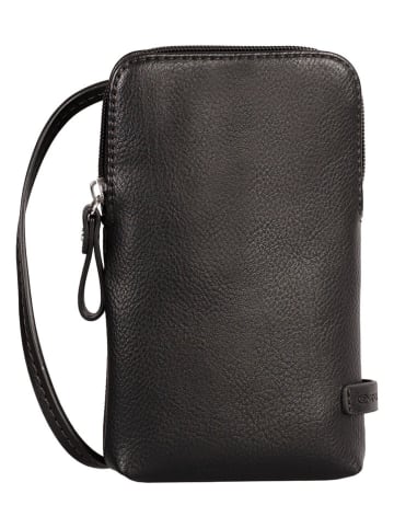 Tom Tailor Torebka "Rubiana" w kolorze czarnym na telefon - 11 x 18 x 2 cm