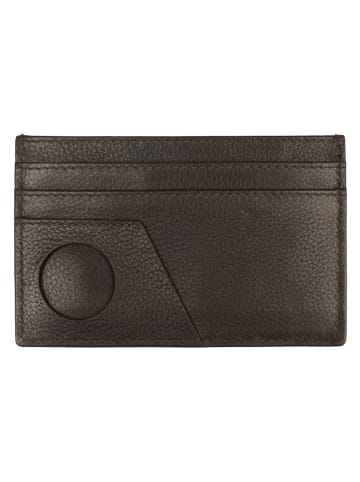 Tom Tailor Skórzane etui "Bela" w kolorze brązowym na karty - 11 x 8,5 cm