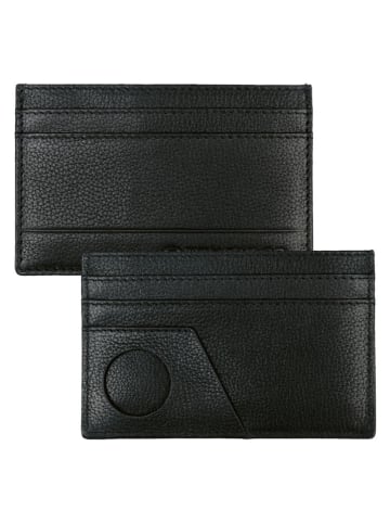 Tom Tailor Leder-Kartenetui "Bela" in Schwarz - (B)11 x (H)8,5 cm
