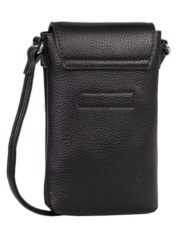 Tom Tailor Handytasche "Elis" in Schwarz - (B)12 x (H)19 x (T)3 cm