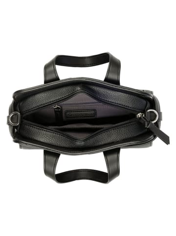 Tom Tailor Henkeltasche "Freya" in Schwarz - (B)25 x (H)18,5 x (T)11 cm