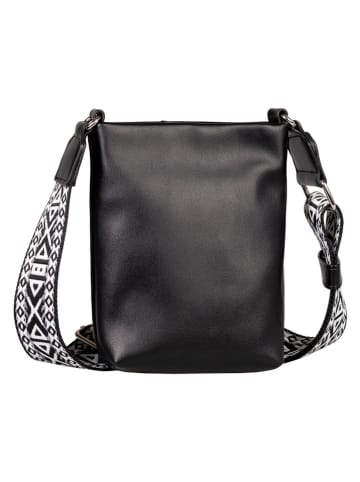 Tom Tailor Handytasche "Palinal" in Schwarz - (B)15 x (H)19 x (T)5 cm