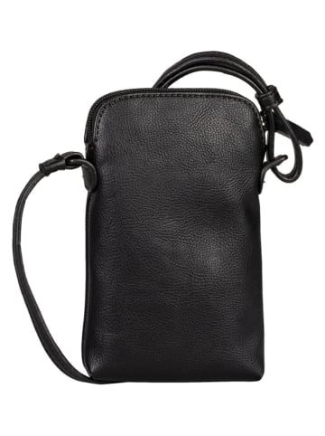 Tom Tailor Handytasche "Rosabel" in Schwarz - (B)11,5 x (H)18 x (T)2 cm
