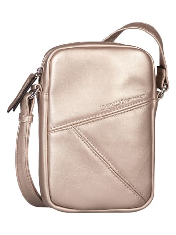 Tom Tailor Torebka "Milla" w kolorze złotym na telefon - 14 x 22,5 x 4 cm