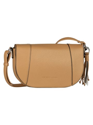 Tom Tailor Torebka "Priya" w kolorze jasnobrązowym - 31 x 19 x 7 cm