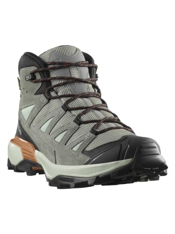 SALOMON Skórzane buty trekkingowe "X Ultra 360 GTX" w kolorze szaro-czarnym