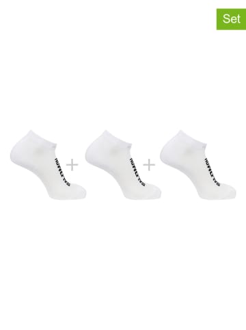 SALOMON 3-delige set: functionele sokken "Everyday Low" wit