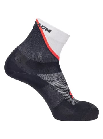 SALOMON Laufsocken "Pulse Ankle" in Dunkelblau/ Weiß