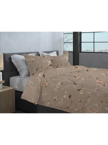HNL Flanell-Bettwäsche-Set "Bronco" in Braun