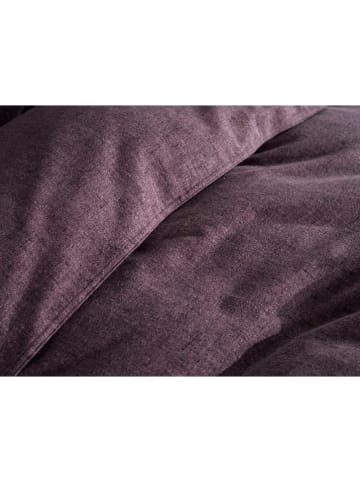 HNL Komplet pościeli flanelowej "Franela" w kolorze fioletowym