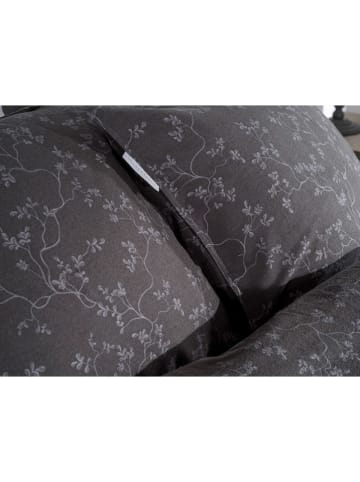 HNL Komplet pościeli flanelowej "Alloro" w kolorze antracytowym