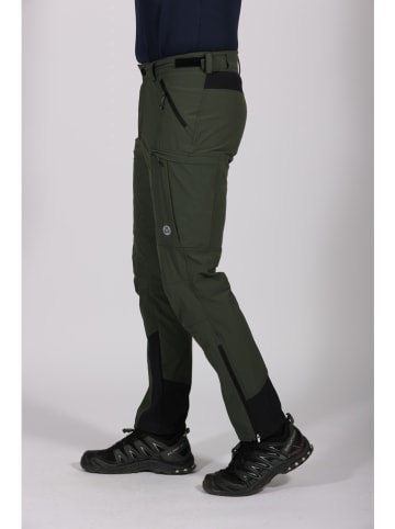 Maul Sport Spodnie trekkingowe "Gratsteig 3XT" w kolorze oliwkowo-czarnym