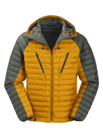 Maul Sport Doorgestikte jas "Kühtai" okergeel/kaki