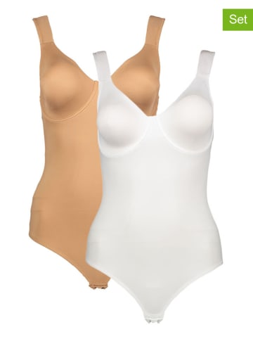 nuance Body (2 szt.) w kolorze białym i beżowym