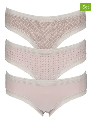 LASCANA 3-delige set: slips taupe