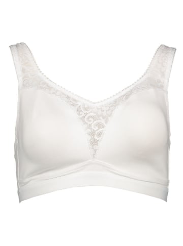 Petit Fleur 2-delige set: beugelloze beha's wit/groen