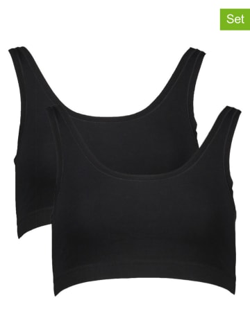 LASCANA 2er-Set: Bustiers in Schwarz