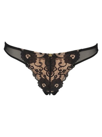 JETTE Stringi w kolorze czarnym