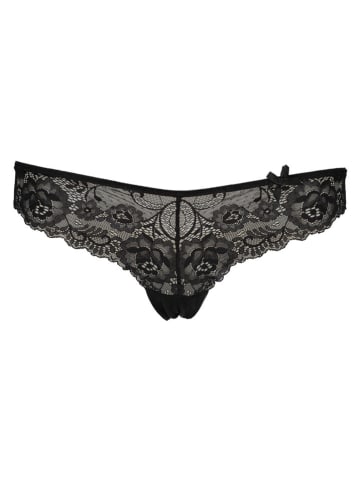 LASCANA Stringi w kolorze czarnym