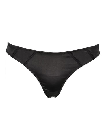 PETITE FLEUR Stringi w kolorze czarnym